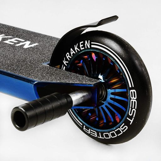 Самокат трюковий Kraken HIC-система пеги алюмінієвий диск та дека. Black and blue (112909) (1230171)