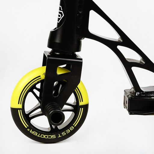 Самокат трюковий Reactor HIC-система пеги алюмінієвий диск та дека колеса PU. Black and yellow (112771) (1230179)