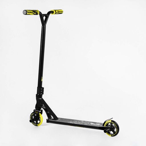 Самокат трюковий Reactor HIC-система пеги алюмінієвий диск та дека колеса PU. Black and yellow (112771) (1230179)