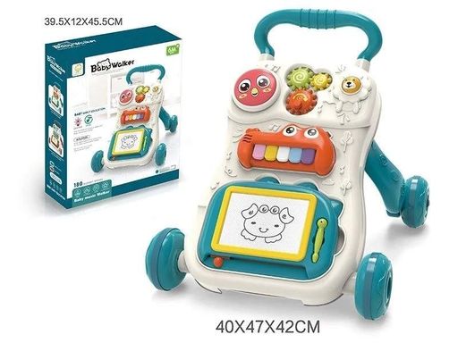 Ходунки Baby Walker звук пианино шестерни дощечка для рисования. Multicolor (149277) (1230424)