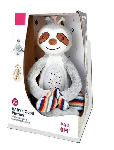 Ночник Линивец Tongle Toys мелодии проектор. Gray (140665) (1230559)