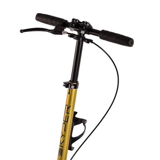 Детский самокат двухколесный Skyper SY-036 Urbanist ручной тормоз колеса PU 200 мм. Gold and black (116767) (1230563)