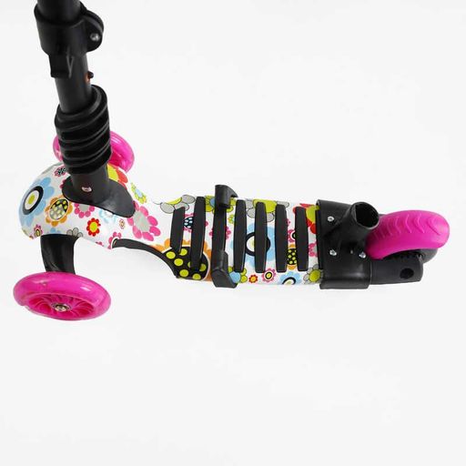 Самокат 5 в 1 Best Scooter PU колеса з підсвічуванням. Pink (163308) (1230607)