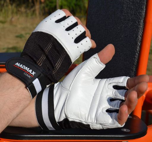 Рукавички для фітнесу MadMax MFG-248 Clasic White XXL (1230949)