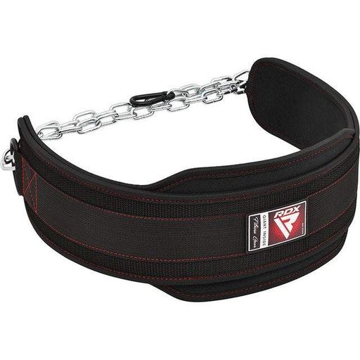 Пояс для обтяжень з ланцюгом RDX T7 Pro Dipping Belt 2 Layer неопреновий Black (1231253)