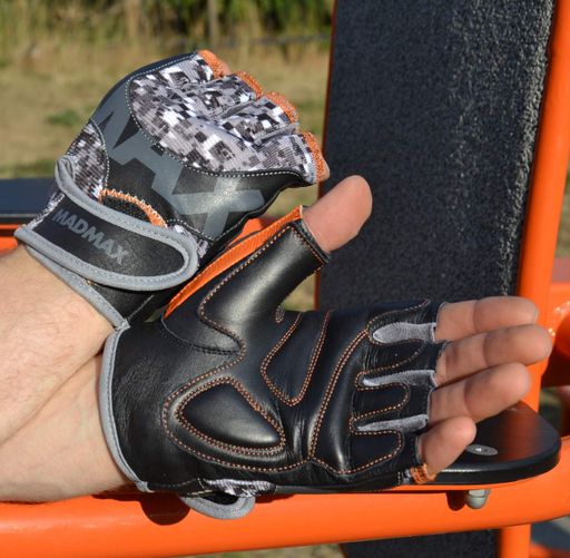 Рукавички для фітнесу MadMax MFG-831 Mti 83.1 Grey/Digital Camo L (1231285)