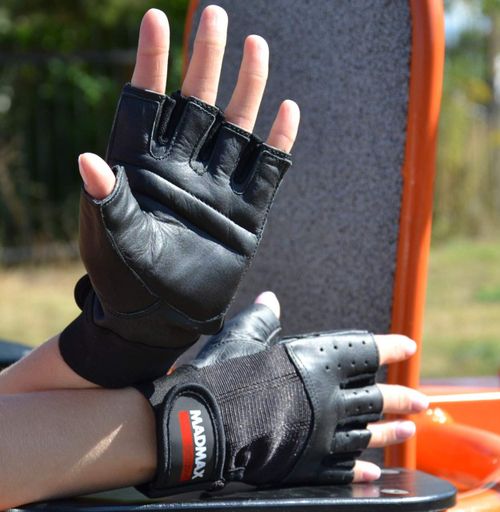 Рукавички для фітнесу MadMax MFG-248 Clasic Exclusive Black L (1231367)