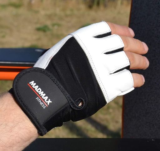 Рукавички для фітнесу MadMax MFG-444 Fitness White XL (1231372)