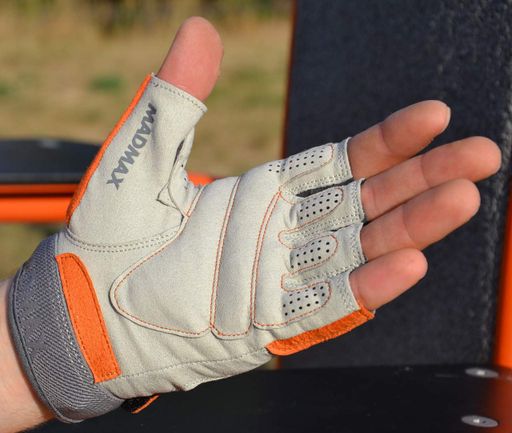 Рукавички для фітнесу MadMax MFG-850 Crazy Grey/Orange XXL (1231487)