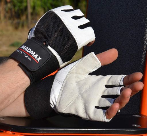 Рукавички для фітнесу MadMax MFG-269 Professional White XXL (1231489)