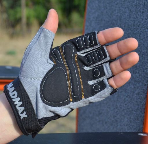 Рукавички для фітнесу MadMax MFG-871 Damasteel Grey/Black L (1231498)
