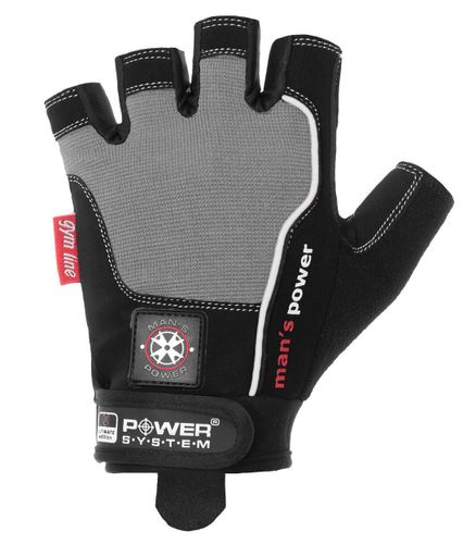 Рукавички для фітнесу Power System PS-2580 Man’s Power Black/Grey XL (1231718)