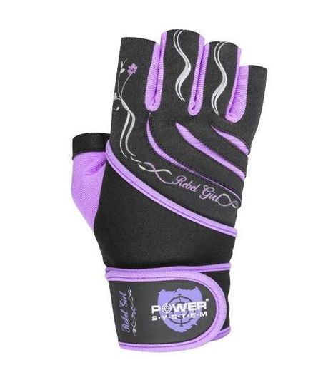 Рукавички для фітнесу Power System PS-2720 Rebel Girl жіночі Purple S (1231732)
