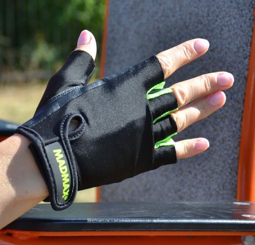 Рукавички для фітнесу MadMax MFG-251 Rainbow Green XS (1231855)