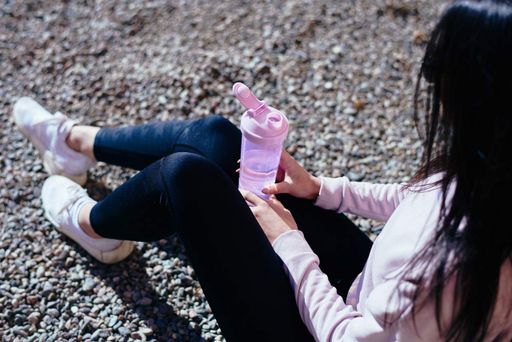 Шейкер спортивний SmartShake Slim 500ml Cotton Pink (Light Lavender) (1231990)