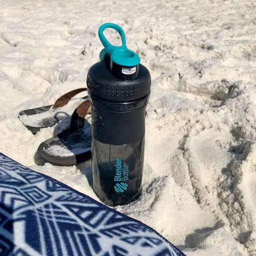 Шейкер спортивний (пляшка) BlenderBottle SportMixer 28oz/820ml Black/Teal (Original) (1232013)