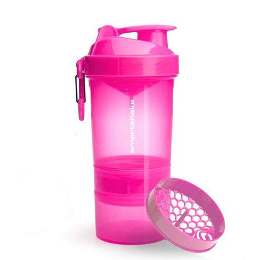 Шейкер спортивний SmartShake Original2GO 600ml Neon Pink (Original) (1232020)