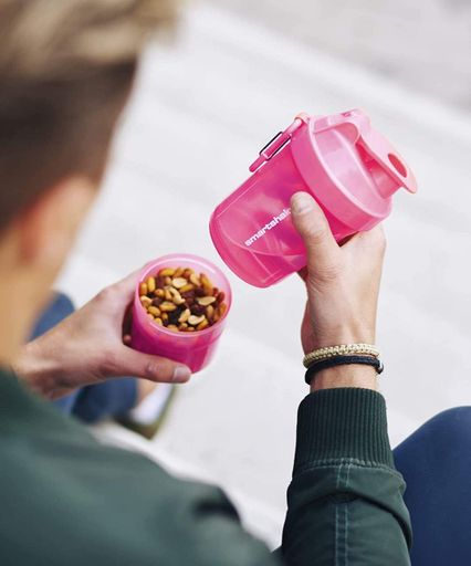 Шейкер спортивний SmartShake Original2GO 600ml Neon Pink (Original) (1232020)
