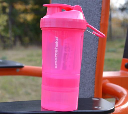 Шейкер спортивний SmartShake Original2GO 600ml Neon Pink (Original) (1232020)