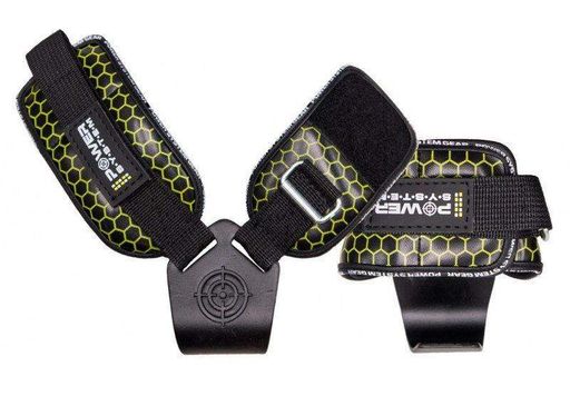 Гаки для тяги на зап'ястя Power System PS-3360 Hooks V2 Black/Yellow L (1232106)