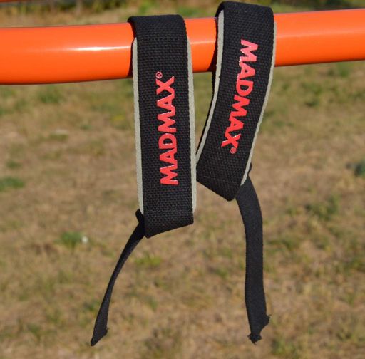 Лямки для тяги MadMax MFA-267 PWR Straps Black/Grey/Red (1232174)