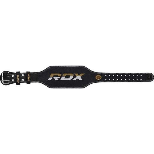 Пояс для важкої атлетики RDX 4 шкіряний Black Gold L (1232222)