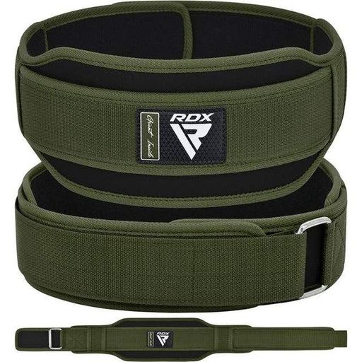 Пояс для важкої атлетики RDX RX5 Double Belt неопреновий Army Green XL (1232233)