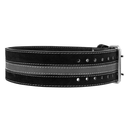 Пояс для пауерліфтингу Power System PS-3800  PowerLifting шкіряний Black/Grey Line XXL (1232260)