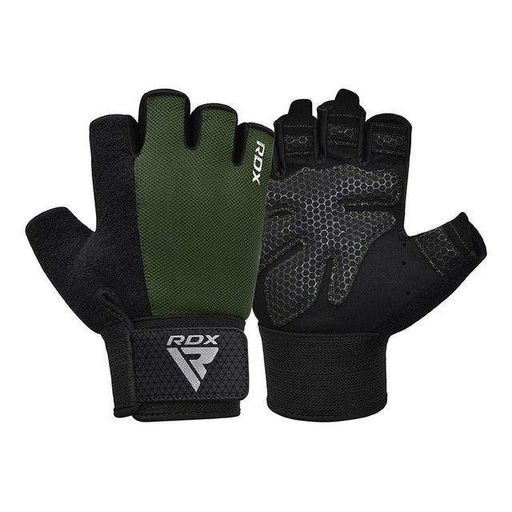 Рукавички для фітнесу RDX W1 Half Army Green Plus M (1232268)