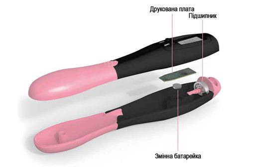Швидкісна скакалка з лічильником EasyFit чорний-рожевий (1232297)
