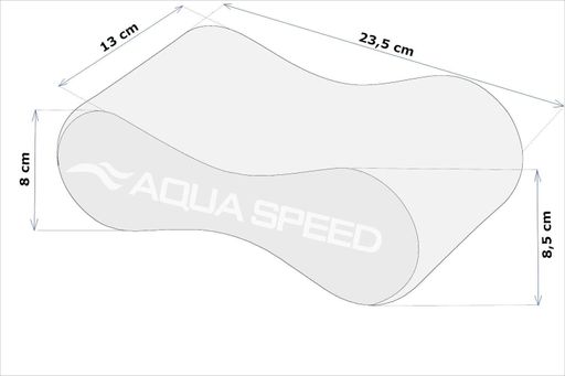 Колобашка Aqua Speed SWIRL PULLBUOY Черный, Белый 23,5х8,5х13 см (160-05) (1232390)