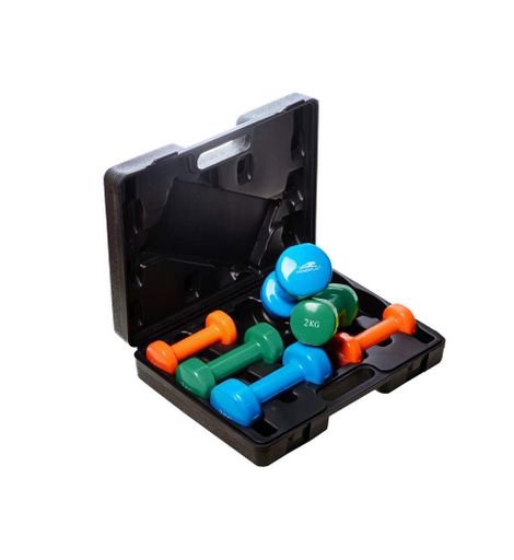 Набір гантелей в кейсі 12 кг. PowerPlay 4118 Fitness Dumbells (2шт.*1кг. 2шт.*2кг. 2шт.*3кг.) (1232399)