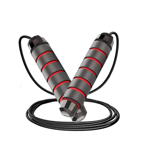 Скакалка швидкісна PowerPlay 4210 Power Weighted Jump Rope Чорна (2,7m.) (1232429)