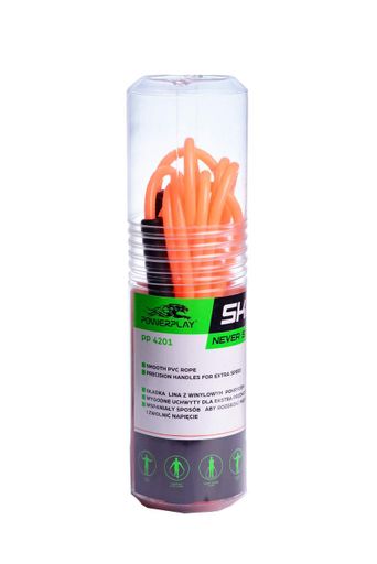 Скакалка PowerPlay 4201 Basic Jump Rope Помаранчева (2,8m.) (1232434)