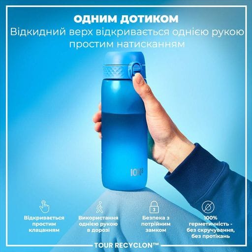 Пляшка для води ION8 750 мл. (ЕКО пляшка) BPA Free, Blue (1232519)