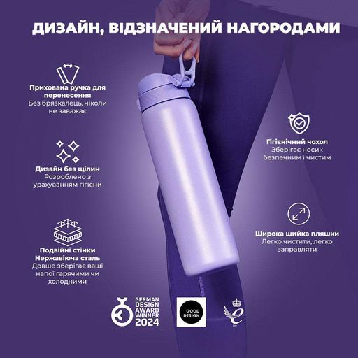 Пляшка для води металева вакуумна ION8 920 мл. Vacuum Insulated, Periwinkle (1232582)