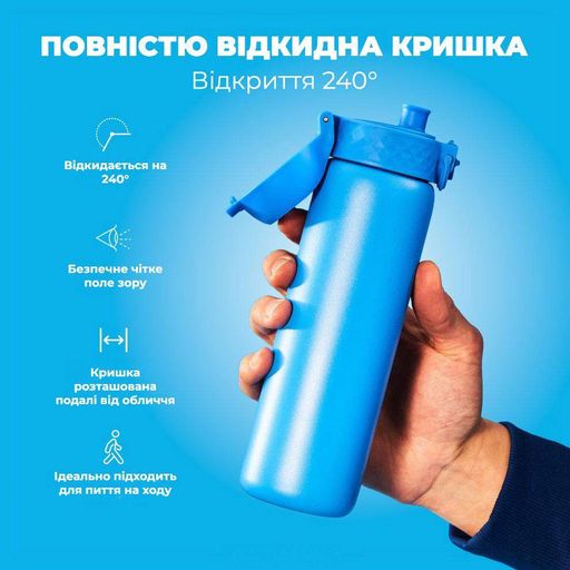 Пляшка для води металева вакуумна ION8 500 мл. Vacuum Insulated, Blue (1232636)