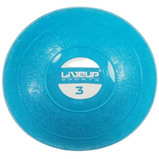 Медбол мягкий LiveUP SOFT WEIGHT BALL голубой 3кг LS3003-3 (1232806)