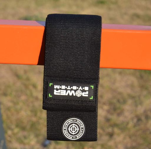 Тканева гумка для фітнесу та спорту Power System PS-4092 Booty Band LVL 2 Black/Green (d_80 см. навантаження 12-16кг.) (1232826)