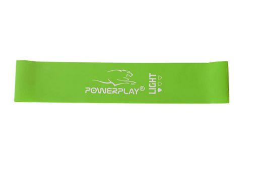 Резинка для фітнесу PowerPlay 4114 Mini Power Band 0.8мм. Light Зелена (5-8кг) (1232827)
