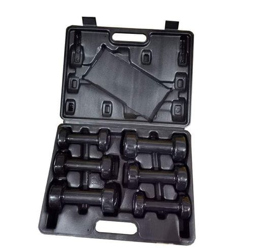 Набір гантелей в кейсі 9 кг. PowerPlay 4121 Fitness Dumbells (2шт.х1кг. 2шт.х1,5кг. 2шт.х2кг.) (1232880)