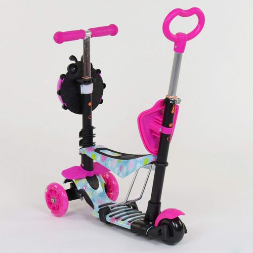 Самокат 5 в 1 Best Scooter PU колеса с подсветкой Абстракция. Multicolor (84215) (1233087)