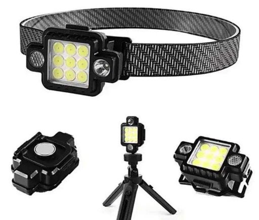 Фонарь налобный яркий аккумуляторный RB-132 TM-G2 LED COB с магнитом (1233349)
