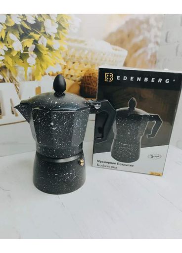 Гейзерная кофеварка с мраморным покрытием Edenberg EB-3784 - на 3 чашки (1237356)