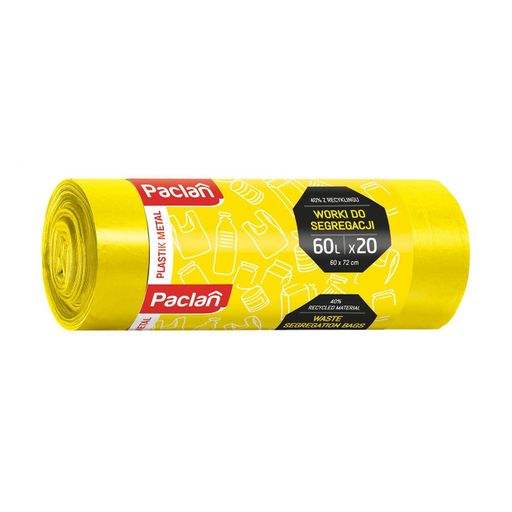 Мешки для сегрегации Paclan Пластик, 60 л, 60*72 см, 20 шт