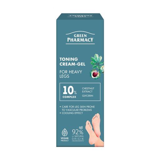 Тонизирующий крем-гель для уставших ног Green Pharmacy Toning Cream-Gel, 75 мл