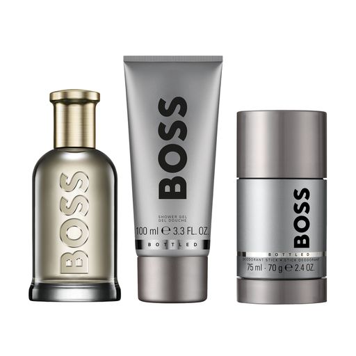 Парфюмированный набор мужской Hugo Boss Bottled Giftset (парфюмированная вода, 100 мл + гель для душа, 100 мл + дезодорант, 75 мл)