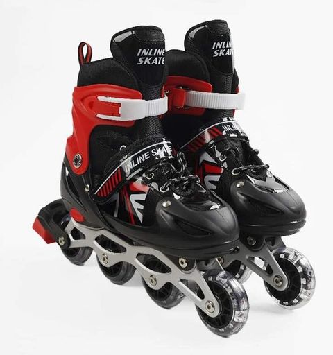 Роликові ковзани Best Roller 895-S PVC 29-33 Чорно-червоний (173832) (1242553)