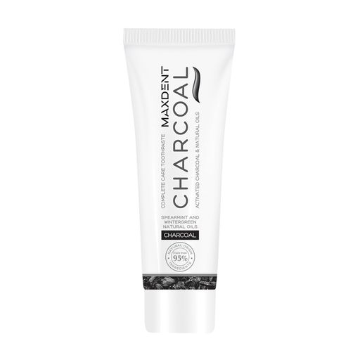 Зубная паста MAXDENT Charcoal абсорбирующая, 75 мл