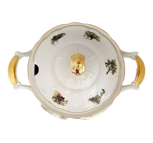 Супница Gloria fine porcelain Bavaria Handwork Bayreuth Made in Germany Охота h-18,5 см , 2650мл (1243029)